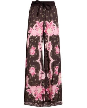 Pinko Trousers Viscose - Red