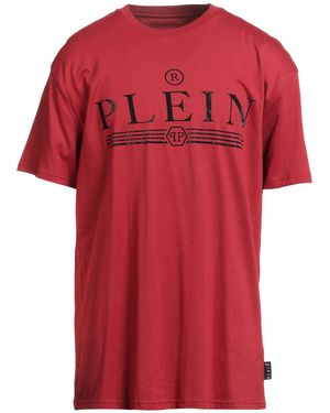 Philipp Plein T-Shirt Cotton, Glass - Red