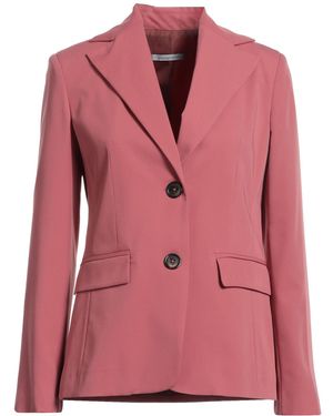 Biancoghiaccio Coral Blazer Polyester, Viscose, Lamous - Pink