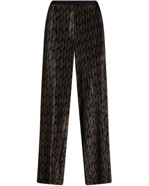 Siyu Trousers Viscose, Silk - Black
