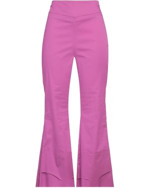 Jijil Fuchsia Trousers Cotton, Polyamide, Elastane - Pink