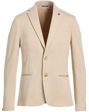 Daniele Alessandrini Ivory Blazer Viscose, Nylon, Elastane - Natural