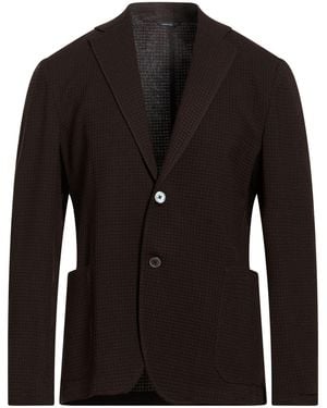 Tombolini Dark Blazer Virgin Wool, Elastane - Black
