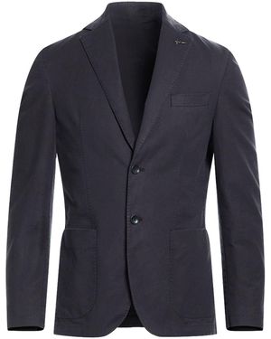 Paoloni Blazer Cotton, Elastane - Blue