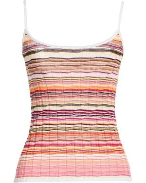 Missoni Top Cotton, Viscose, Polyamide, Elastane - Pink