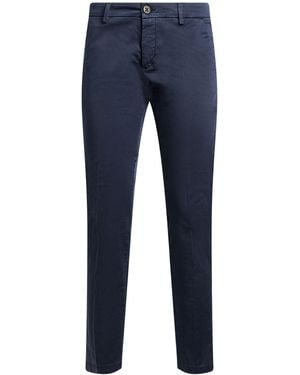 TELA-N° Pants Cotton, Elastane - Blue