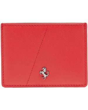 Ferrari Cardholder Cow Leather - Red