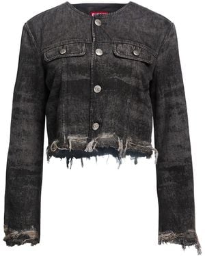 DIESEL Denim Outerwear Cotton, Hemp - Black