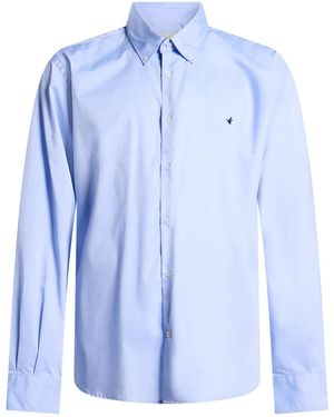 Brooksfield Shirt Cotton, Elastane - Blue