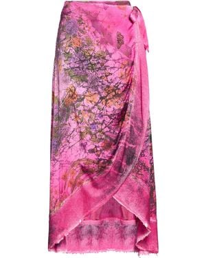 Avant Toi Maxi Skirt Cashmere, Silk - Pink