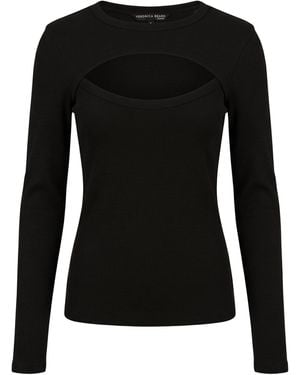 Veronica Beard T-Shirt Cotton, Lycra - Black