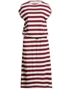 Dixie Burgundy Midi Dress Cotton, Polyester, Viscose, Linen - Red