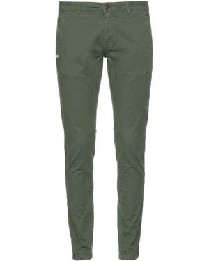 Daniele Alessandrini Military Pants Cotton, Elastane - Green
