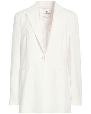 Compagnia Italiana Blazer Polyester, Elastane - White