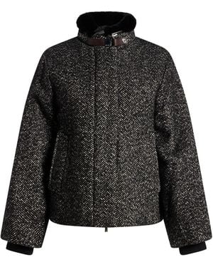 Moorer Jacket Virgin Wool, Alpaca Wool, Hemp, Polyamide - Black
