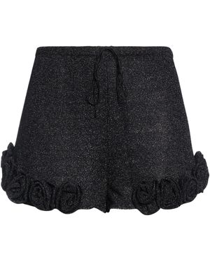 Oséree Shorts & Bermuda Shorts Polyamide, Metallic Fibre - Black