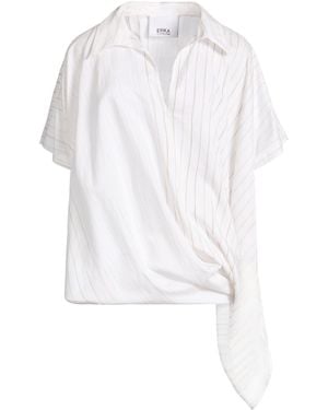 Erika Cavallini Semi Couture Top Cotton, Silk - White