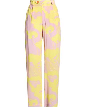 Mantero 1902 Pants Silk - Yellow