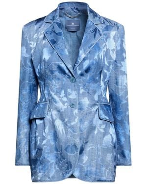 Ermanno Scervino Blazer Viscose, Silk - Blue