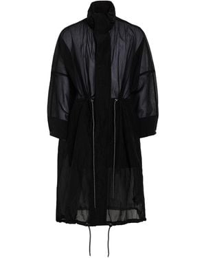 Emporio Armani Overcoats & Trench Coats - Black