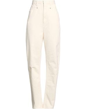 Lemaire Cream Trousers Cotton - White