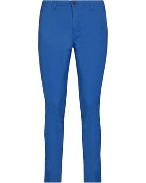 Yan Simmon Azure Pants Cotton, Elastane - Blue