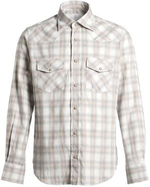 Eleventy Shirt Cotton, Lyocell - White