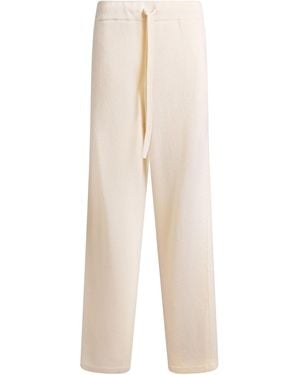 Roberto Collina Pants Merino Wool, Cashmere - White