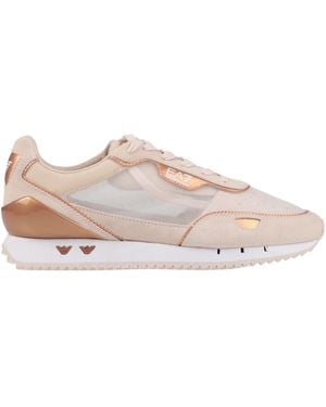 EA7 Sneakers Textile Fibers, Leather - Pink