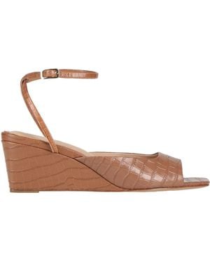 Lola Cruz Camel Sandals Leather - White