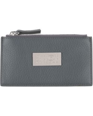 MM6 by Maison Martin Margiela Lead Cardholder Cow Leather - Grey