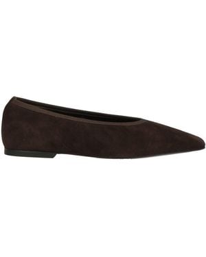 TOTEME Ballet Flats Leather - Black