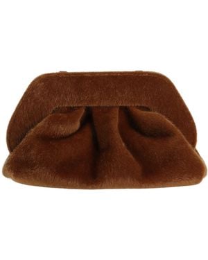 THEMOIRÈ Clutch - Brown