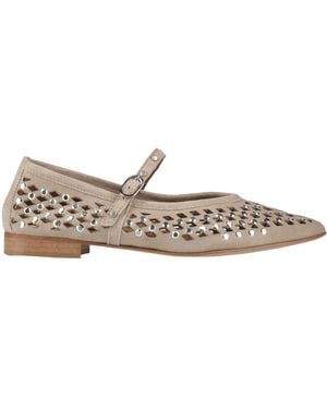 Divine Follie Ballet Flats Leather - White