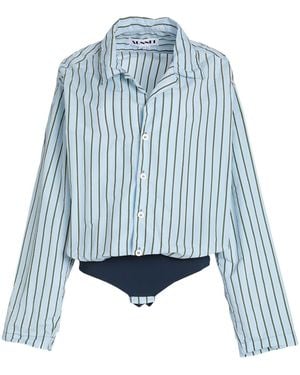 Sunnei Bodysuit Polyamide, Silk, Elastane - Blue