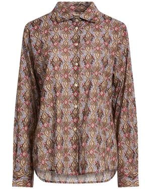 Massimo Alba Shirt Cotton, Cashmere - Brown