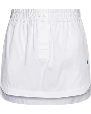 The Attico Mini Skirt Cotton - White
