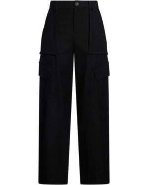 Vince Pants Wool, Polyester, Viscose, Elastane - Black
