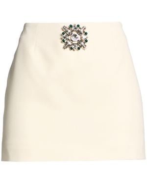 Area Mini Skirt Virgin Wool - Natural