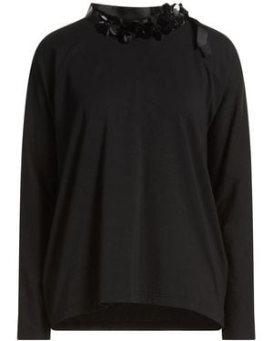 Rose' A Pois T-Shirt Cotton, Elastane, Polyester - Black
