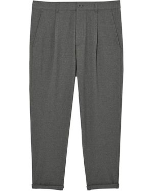 COS Brushed-wool Pants - Straight - Gray