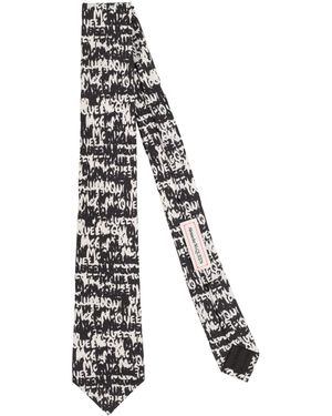 McQueen Ties & Bow Ties - White