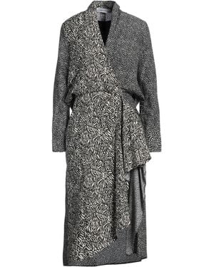 EMMA & GAIA Midi Dress Viscose, Silk - Grey