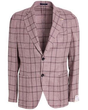 Guarinucci Chocolate Blazer Linen, Silk, Cotton - Purple