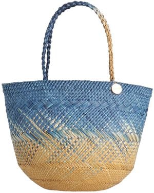 Guanabana Handbag Natural Fibers - Blue