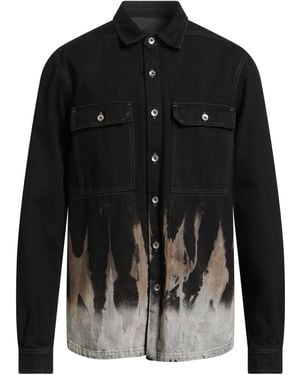 Rick Owens Jeanshemd - Schwarz