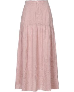 European Culture Maxi Skirt - Pink