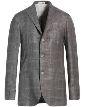 Barba Napoli Blazer Wool, Silk, Linen - Gray