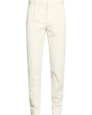 Incotex Ivory Pants Cotton, Elastane - Natural