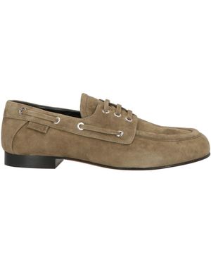 Proenza Schouler Military Lace-Up Shoes Leather - Grey